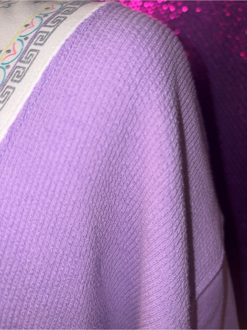 🆕💜Blast Lavender Embroidered Half Zip Sweatshirt Women’s 1X Plus - Picture 6 of 11